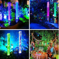 Уличный садовый светильник на солнечной батарее «Пузыри» Многоцветный RGB