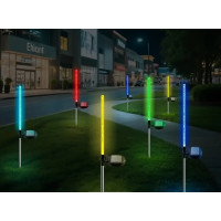 Уличный садовый светильник на солнечной батарее «Пузыри» Многоцветный RGB