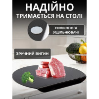Акрилова обробна дошка з бортиком для кухні