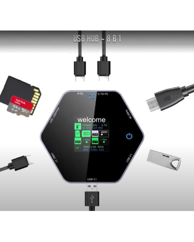 Док - станция USB HUB – 8 в 1