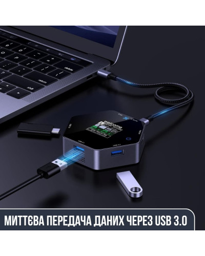 Док - станция USB HUB – 8 в 1 Док - станция USB HUB – 8 в 1