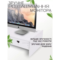 Подставка под монитор, планшет ноутбук 49 × 19см настольная с ящиками