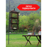 Подвесная сетка – сушилка на ножках 3 яруса 70см х 35см, Сетка для сушки рыбы, грибов, овощей и фруктов