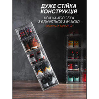 Прозорий ящик для зберігання взуття 21 × 36 × 27 см