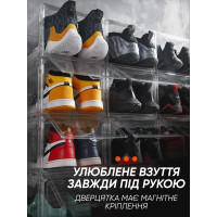 Прозорий ящик для зберігання взуття 21 × 36 × 27 см