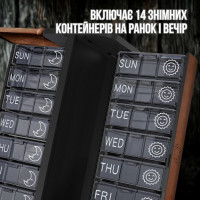 Органайзер для лекарств на неделю – 2 секции в день