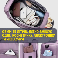Универсальная женская дорожная сумка — 35 л (зеленый), ручная кладь в самолёте