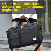 Универсальная женская дорожная сумка — 35 л (фиолетовый), ручная кладь в самолёте