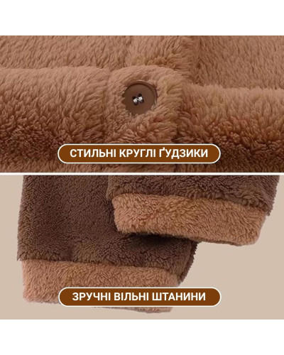 Зимний комплект Капибара - Халат штаны тапочки (размер M (44) Зимний комплект Капибара - Халат штаны тапочки (размер M (44)