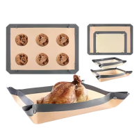 Силиконовые коврики для выпечки с бортиками 2 шт 42×29,5 и 60×40