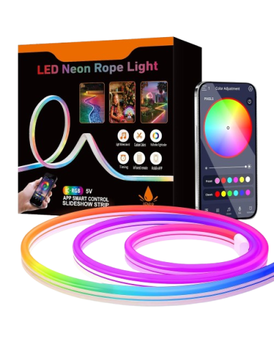 Светодиодная неоновая USB Led лента RGB 5 метров