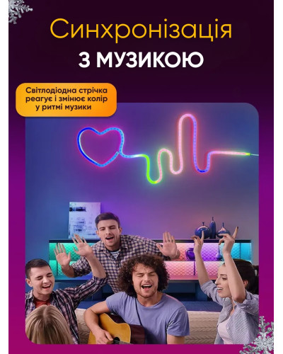 Светодиодная неоновая USB Led лента RGB 5 метров Светодиодная неоновая USB Led лента RGB 5 метров