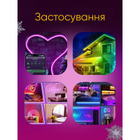 Светодиодная неоновая USB Led лента RGB 5 метров