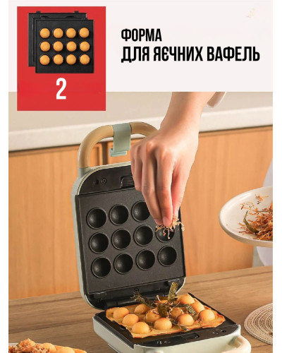 Многофункциональная вафельница 5в1 (вафли, сэндвичи, пончики, орешки и мини-пирожки в форме рыбок) Многофункциональная вафельница 5в1 (вафли, сэндвичи, пончики, орешки и мини-пирожки в форме рыбок)