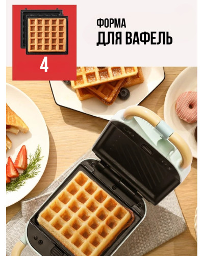 Многофункциональная вафельница 5в1 (вафли, сэндвичи, пончики, орешки и мини-пирожки в форме рыбок) Многофункциональная вафельница 5в1 (вафли, сэндвичи, пончики, орешки и мини-пирожки в форме рыбок)