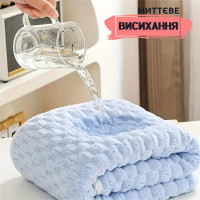 Женский банный комплект 3в1 из микрофибры (халат полотенце тюрбан) серый
