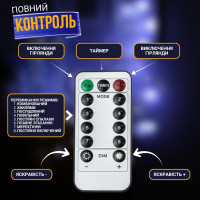 Светодиодная гирлянда “Конский хвост” с пультом управления, 5 метров 1000 LED, USB