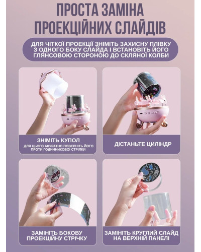 Ночник-проектор «Карусель с кроликами»