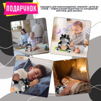 М'яка інтерактивна іграшка для сну «Кіт Люци», дихає та музикою