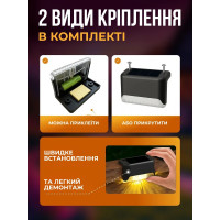 Вуличні кутові світильники на сонячній батареї (набір 4 шт) для сходів, доріжок, паркану, фасаду