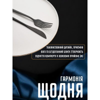 Набор чёрных столовых приборов из нержавеющей стали на 4 персоны, 20 предметов