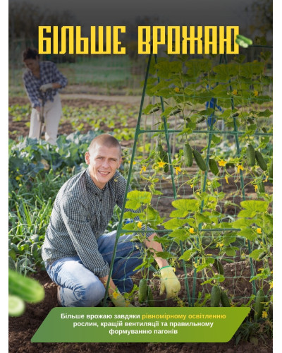 А-образная опора для вьющихся растений с сеткой