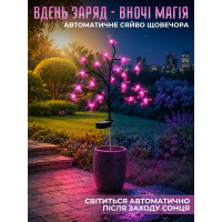 Вуличний садовий світильник на сонячній батареї «Сакура»