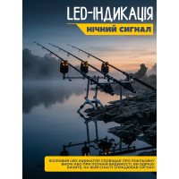 Набір сигналізаторів клювання 3шт з кейсом та свінгерами