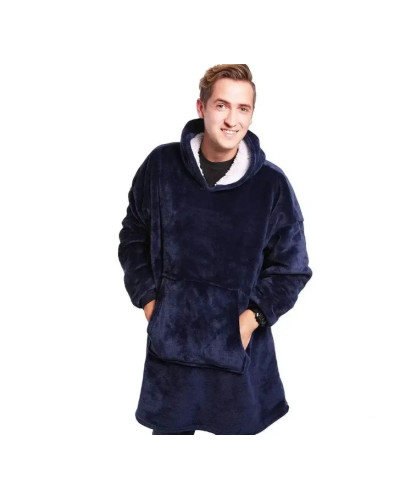 Плед с капюшоном - Huggle Hoodie (синий) (467-1021) Плед с капюшоном - Huggle Hoodie (синий) (467-1021)