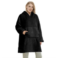 Плед із капюшоном - Huggle Hoodie (чорний) (467-1097)