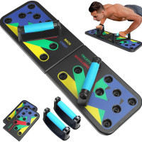 Дошка з упорами для віджимання Push Up Board 14 в 1 універсальна, переносний портативний тренажер платформа для м'язів рук грудних спини біцепса трицепса зі зручними ручками