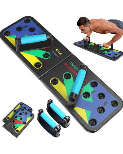 Дошка з упорами для віджимання Push Up Board 14 в 1 універсальна, переносний портативний тренажер платформа для м'язів рук грудних спини біцепса трицепса зі зручними ручками Дошка з упорами для віджимання Push Up Board 14 в 1 універсальна, переносний портативний тренажер платформа для м'язів рук грудних спини біцепса трицепса зі зручними ручками