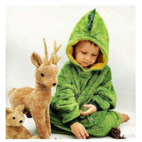 Детский плед с капюшоном и рукавами Huggle Pets Hoodie (зеленый)