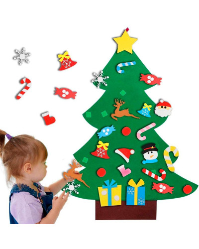 Детская елка с игрушками из фетра - Chrismas Free