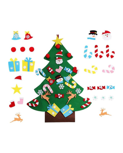 Детская елка с игрушками из фетра - Chrismas Free Детская елка с игрушками из фетра - Chrismas Free