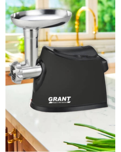 Электрическая мясорубка + насадка для сока Grant-6251 BLACK