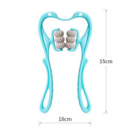 Ручной роликовый массажер 6 роликов для шеи и тела Hexiang Neck Massager