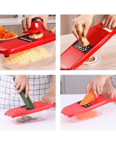 Овочерізка багатофункціональна з контейнером Multifunctional Vegetable Chopper Овочерізка багатофункціональна з контейнером Multifunctional Vegetable Chopper