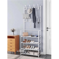 Підлогова вішалка для одягу та взуття - New simple floor clothes rack