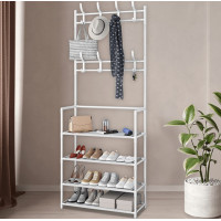 Підлогова вішалка для одягу та взуття - New simple floor clothes rack