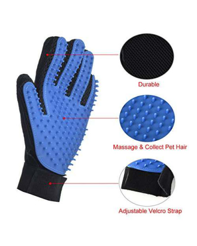 Рукавичка для розчісування шерсті тварин - Pet Brush Glove Рукавичка для розчісування шерсті тварин - Pet Brush Glove
