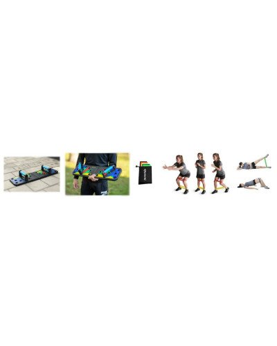 Доска с отжимающими упорами - Push Up Rack Board + подарок Фитнес резинки - Esonstyle