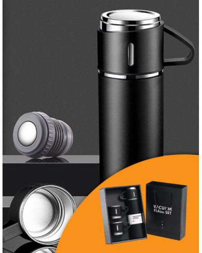 Подарунковий набір термос із 3 чашками - Vacuum flask set - Vacuum flask set