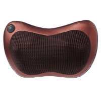 Масажна подушка Massage Pillow для голови, шиї, попереку та стоп роликовий масажер для дому та автомобіля по 4 ролика