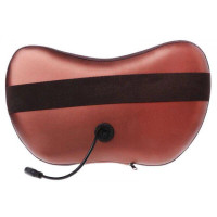 Масажна подушка Massage Pillow для голови, шиї, попереку та стоп роликовий масажер для дому та автомобіля по 4 ролика