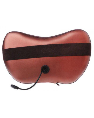 Масажна подушка Massage Pillow для голови, шиї, попереку та стоп роликовий масажер для дому та автомобіля по 4 ролика