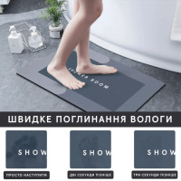 Нескользящий быстросохнущий коврик для ванной комнаты