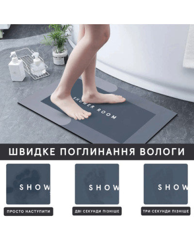 Нескользящий быстросохнущий коврик для ванной комнаты Нескользящий быстросохнущий коврик для ванной комнаты
