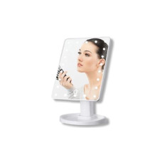 Органайзер для косметики - Cosmetic Box 360 + Косметичне дзеркало прямокутне - Led mirror