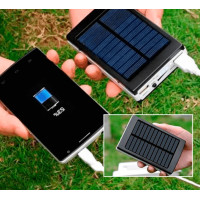 Павербанк на сонячних батареях + LED панель 15000 mAh (90000 mAh)